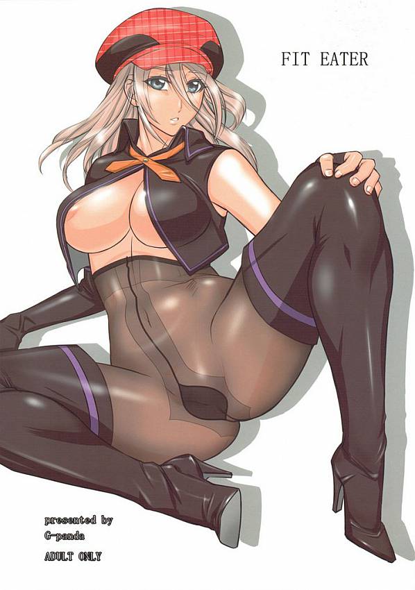 Manga of Alisa spreads her legs to giving lick her pantyhose pussy.  Pantyhose-Stockings content - 6 pics.
